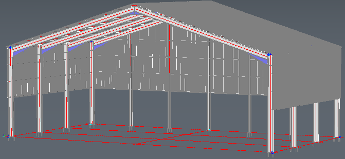 An example template drawing before applying the excel values